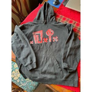 Alstyle Vintage Punk Rock Hoodie Jacket Unisex M Black Fall Winter